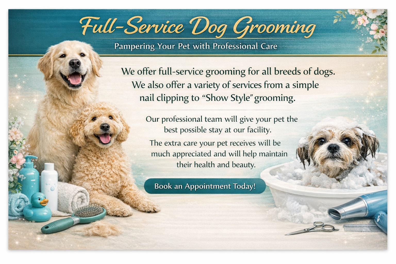 Full-Service Dog Grooming